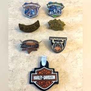 Set of 7 Harley Davidson Pins including HOG pins 🏍